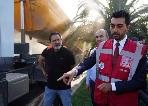 28 bin ton asfalt ilçenin sokak ve caddeleri ile buluştu