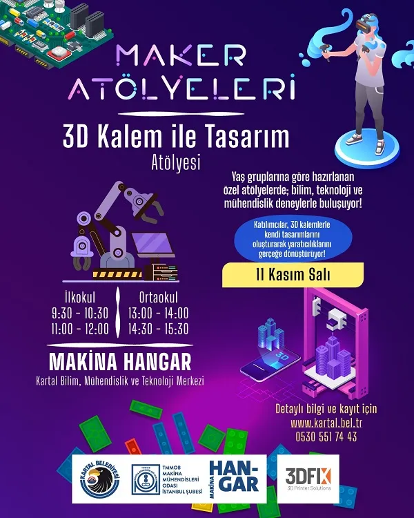 Kartal Belediyesi’nden Çocuklara Bilim ve Teknoloji Atölyeleri