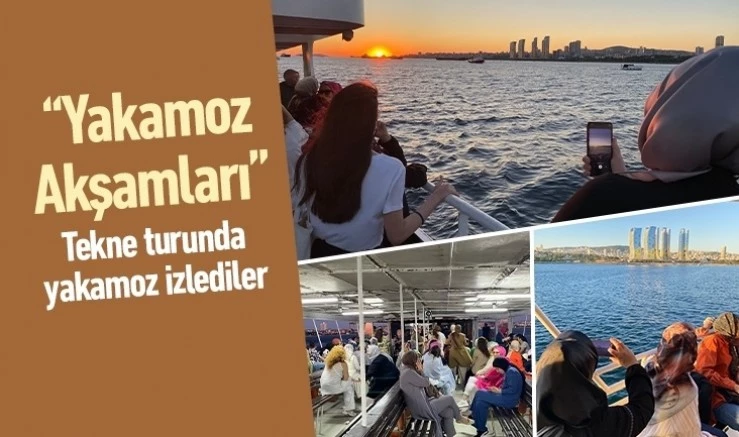 Tekne turunda yakamoz izlediler